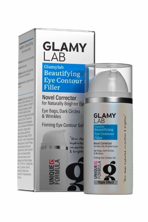 glamy lab beautifying, firming & brigtening eye contour filler gel for dark circles