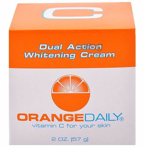 orange daily dual action whitening cream